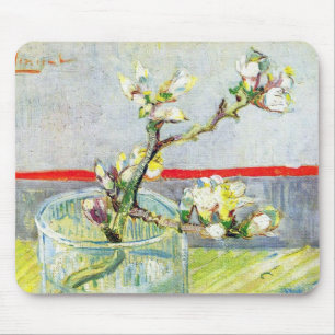 Van Gogh Blossoming Almond Branch in a Glass Mouse Mat