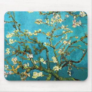 Van Gogh Blossoming Almond Tree Fine Art Mouse Mat