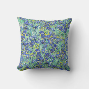 Van Gogh Blue Irises Floral Pattern Cushion