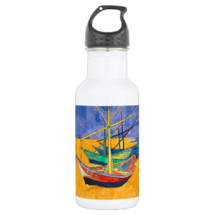 Van Gogh Boats Impressionism Beach 532 Ml Water Bottle