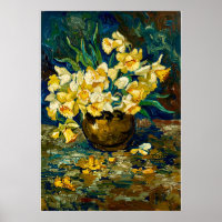 Van Gogh Bowl with Daffodils 