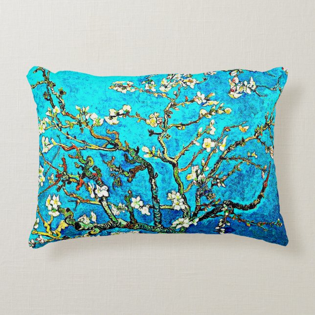 Van Gogh - Branches with Almond Blossoms Decorative Cushion (Front)