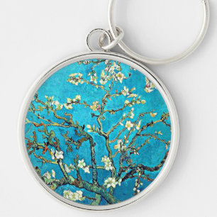Van Gogh - Branches with Almond Blossoms Key Ring