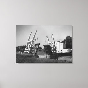 Van Gogh Bridge, Arles, c.1850-1960 Canvas Print