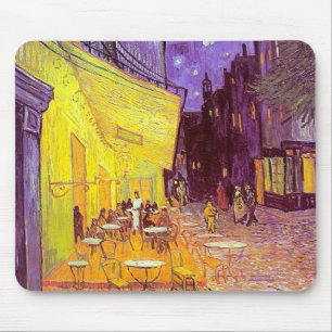 Van Gogh Cafe Impressionist Painting Mouse Mat