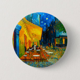 Van Gogh Café Terrace at Night 6 Cm Round Badge