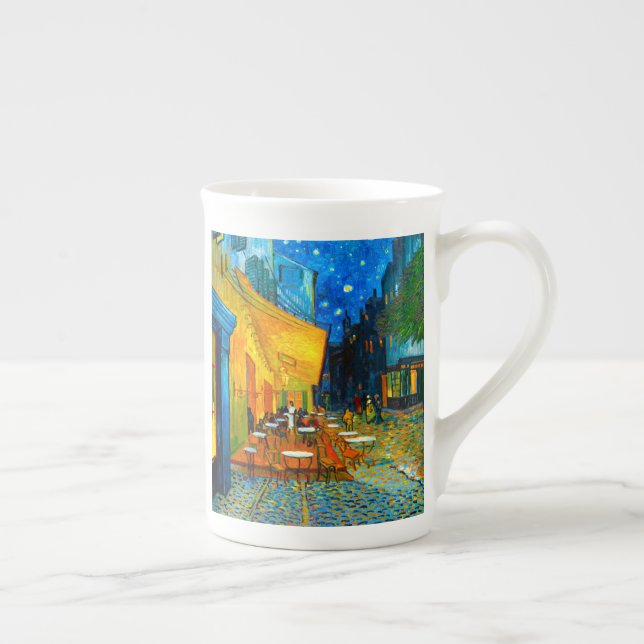 Van Gogh Café Terrace at Night Bone China Mug (Right)