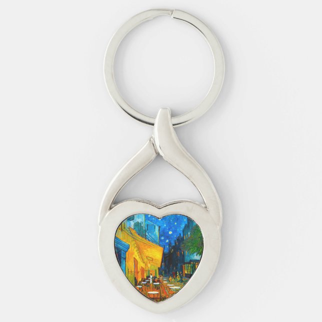 Van Gogh Café Terrace at Night Key Ring (Front)