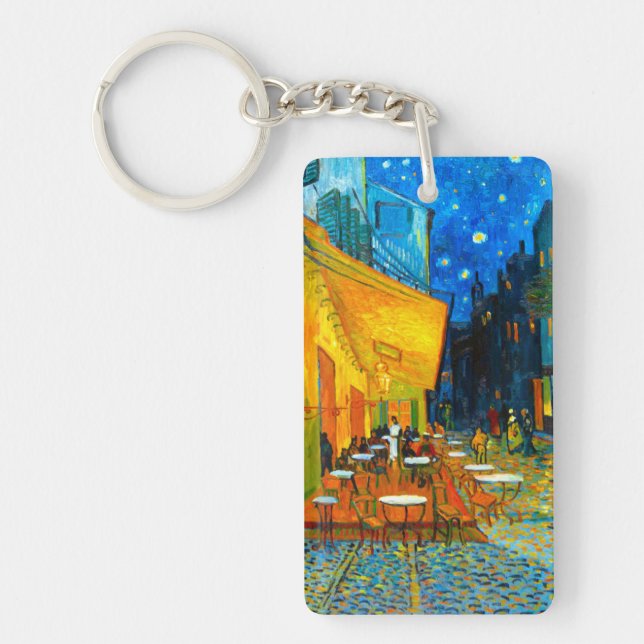 Van Gogh Café Terrace at Night Key Ring (Front)
