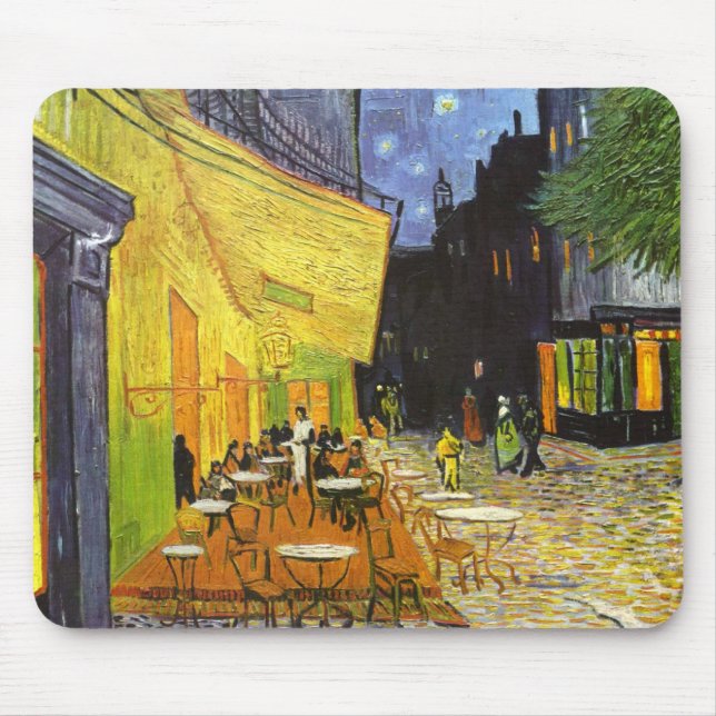 Van Gogh Cafe Terrace at Night Mouse Mat (Front)