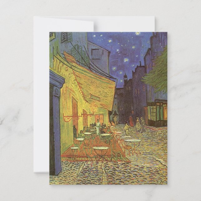 Van Gogh Cafe Terrace At Night Party Invitation (Front)
