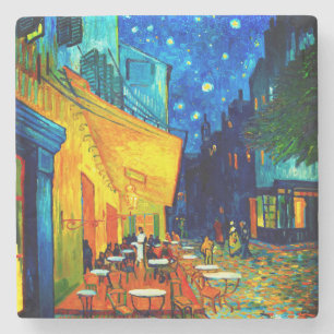 Van Gogh Café Terrace at Night Stone Coaster