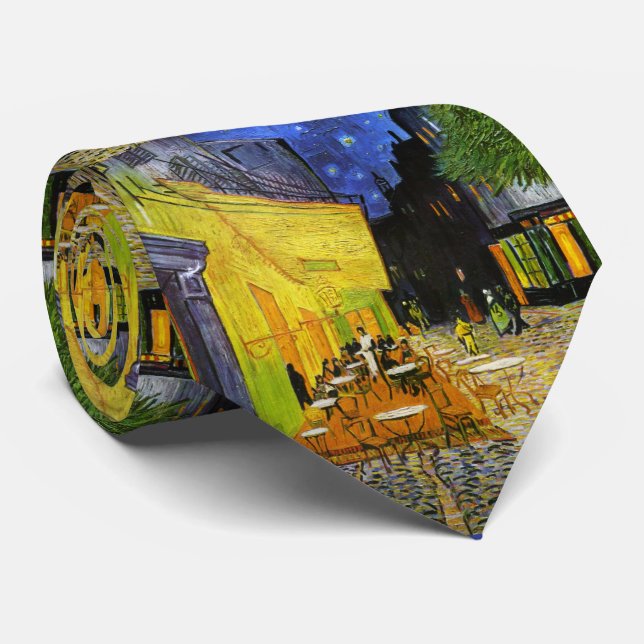 Van Gogh, “ Café Terrace at Night ”  Tie (Rolled)