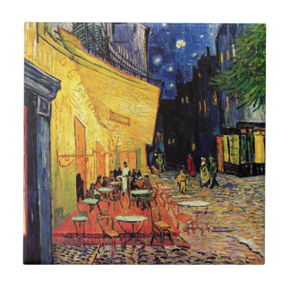 Van Gogh Cafe Terrace At Night Tile