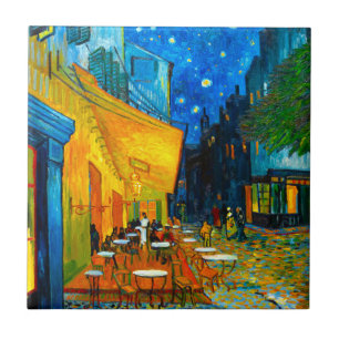 Van Gogh Café Terrace at Night Tile