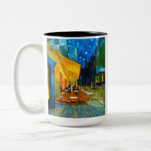 Van Gogh Café Terrace at Night Two-Tone Coffee Mug