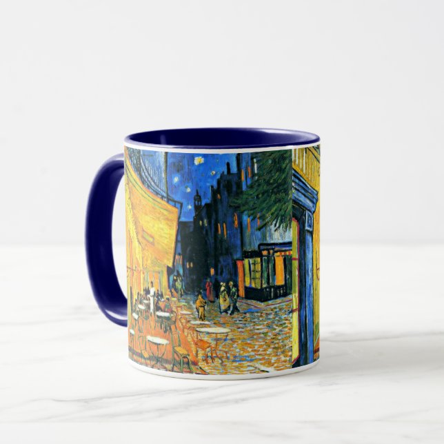 Van Gogh - Cafe Terrace, famous painting Mug (Front Left)