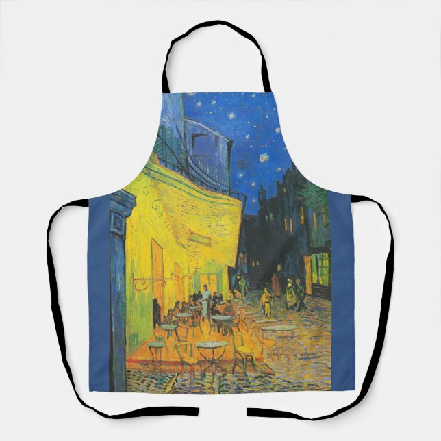 Van Gogh Cafe Terrace French Street Scene Apron (Front)