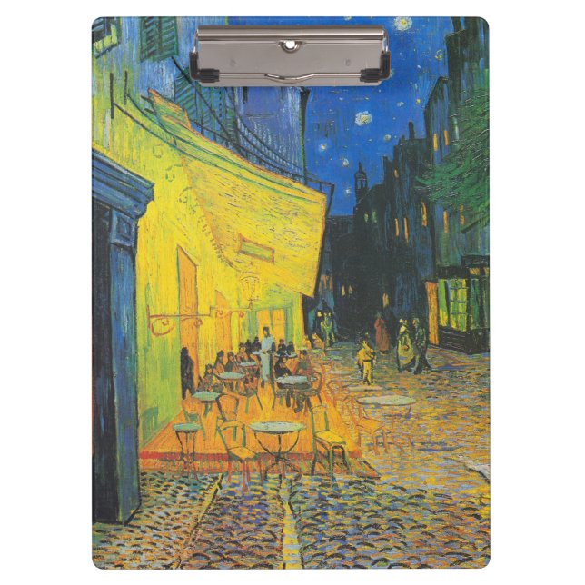Van Gogh Cafe Terrace French Street Scene Clipboard (Front)