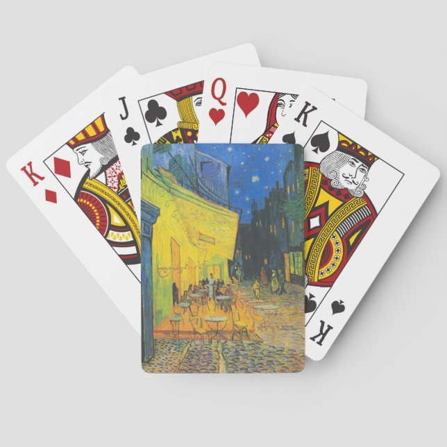 Van Gogh Cafe Terrace French Street Scene Playing Cards (Back)