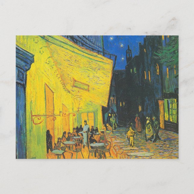 Van Gogh Cafe Terrace French Street Scene Postcard (Front)