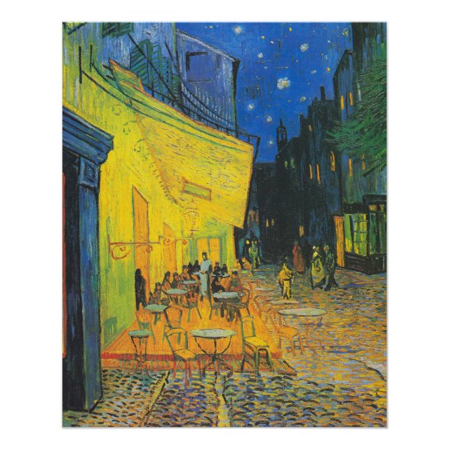 Van Gogh Cafe Terrace French Street Scene Poster (Front)