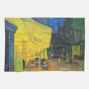 Van Gogh Cafe Terrace French Street Scene Tea Towel