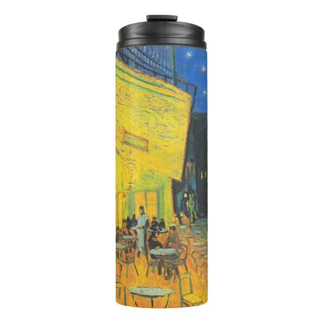 Van Gogh Cafe Terrace French Street Scene Thermal Tumbler (Front)