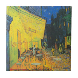 Van Gogh Cafe Terrace French Street Scene Tile