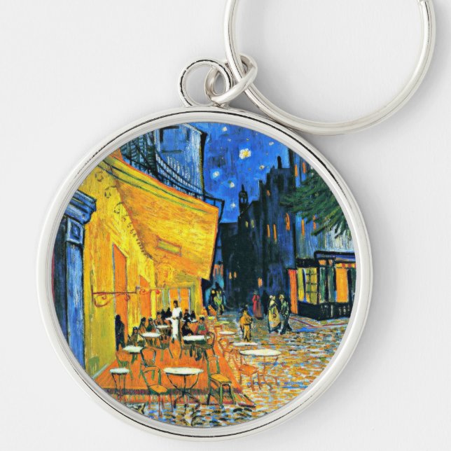 Van Gogh - Cafe Terrace Key Ring (Front)