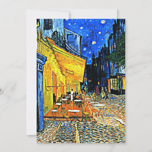 Van Gogh - Cafe Terrace, place-du-forum, Arles Card (Front)