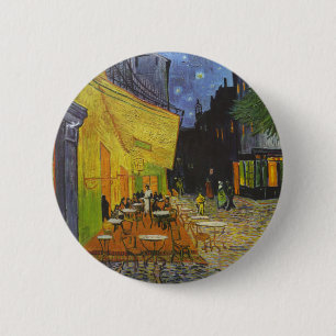Van Gogh Cafe Terrace Post-Impressionist 6 Cm Round Badge