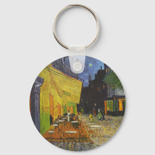 Van Gogh Cafe Terrace Post-Impressionist Key Ring
