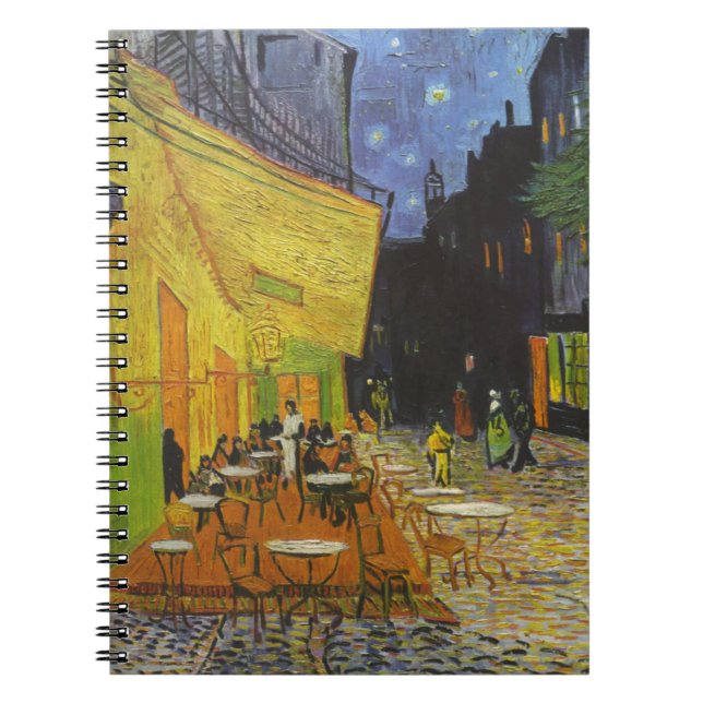 Van Gogh Cafe Terrace Post-Impressionist Notebook (Front)