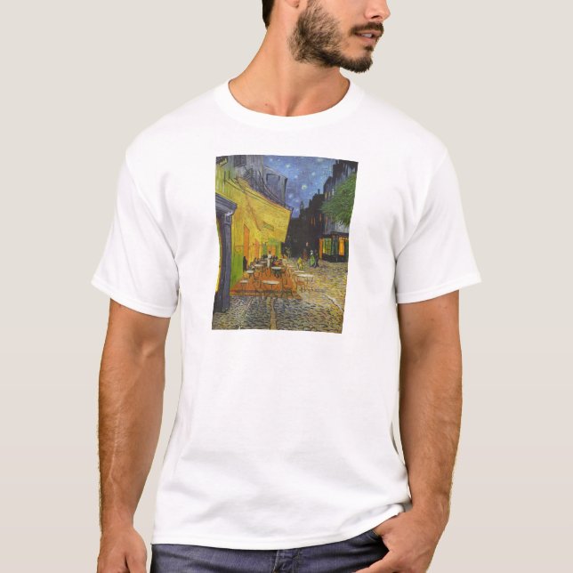 Van Gogh Cafe Terrace Post-Impressionist T-Shirt (Front)