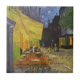 Van Gogh Cafe Terrace Post-Impressionist Tile