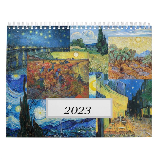 Van Gogh Calendar - 12 Months, 12 Paintings (Cover)