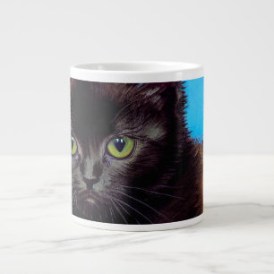 Van Gogh Cat and Flowers Large Coffee Mug