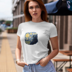 Van Gogh Cat T-Shirt