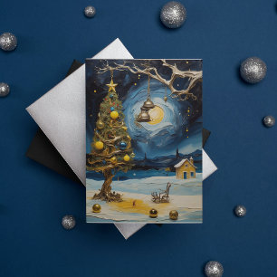 Van Gogh Christmas Card Starry Night Art Greeting