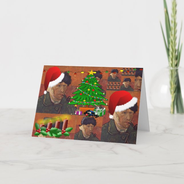 van gogh christmas holiday card (Front)