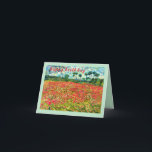 VAN GOGH Classic "Field with Poppies" Birthday Card<br><div class="desc">Celebrate a special day with the VAN GOGH Classic "Field with Poppies" Birthday Card, featuring a timeless masterpiece by the iconic artist Vincent van Gogh. The poppy-filled field's vibrant colours and swirling brushstrokes create a visually stunning backdrop for your birthday wishes. Personalise the card with a heartfelt message or the...</div>