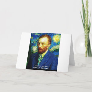 Van Gogh "Conscience Compass" Quote Gifts Tees Etc Card