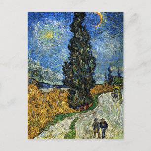 Van Gogh - Cypress against a Starry Sky Postcard
