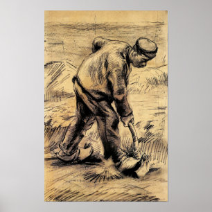 Van Gogh - Digger, realism artwork Poster