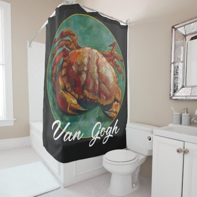 Van Gogh Dungeness Crab 2032 2033 2034 2035 Shower Curtain (In Situ)