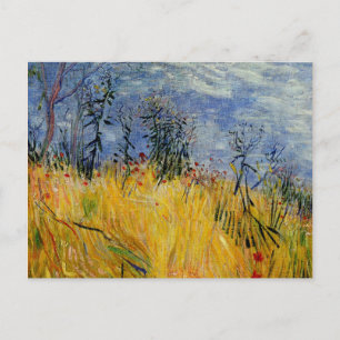 Van Gogh - Edge of a Wheat Field with Poppies Postcard