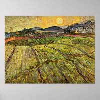 Van Gogh - Enclosed Field with Rising Sun