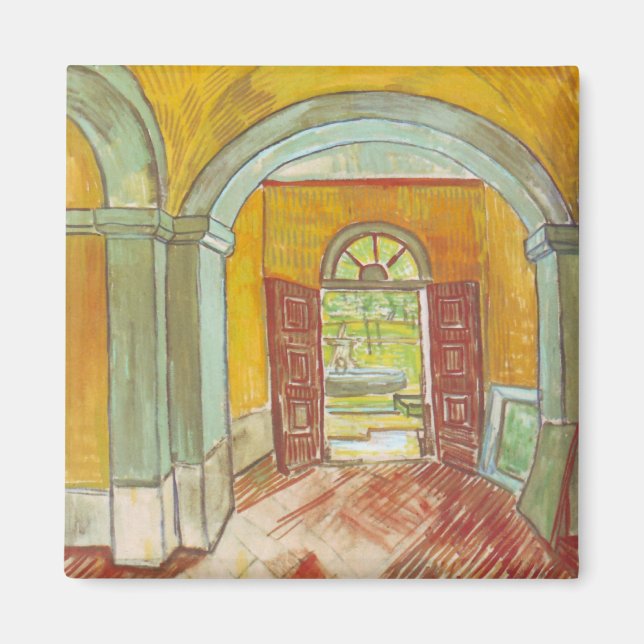 Van Gogh Entrance Hall of Saint Paul Hospital Magnet (Front)