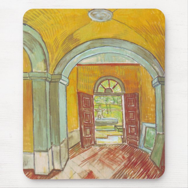 Van Gogh Entrance Hall of Saint Paul Hospital Mouse Mat (Front)